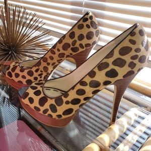 Enzo Angiolini leopart print heel size 7